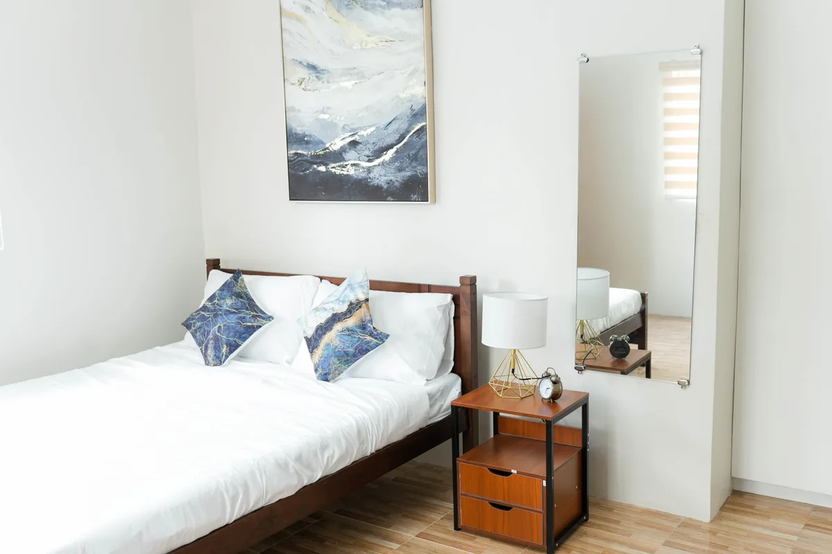 One of the four air-conditioned bedrooms